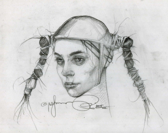 Umrißbild eines Subjekts. Charakter