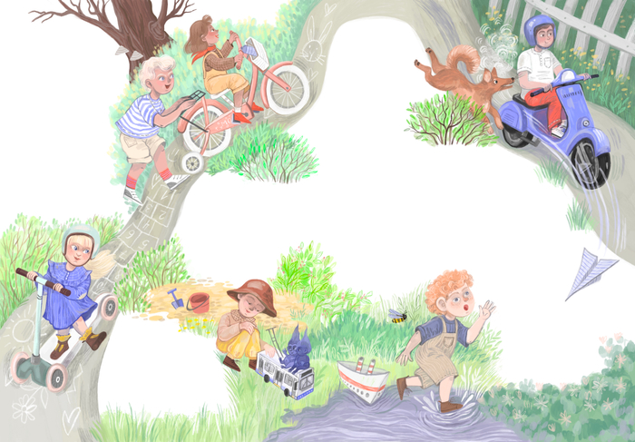 Иллюстрация для журнала Чердобряк