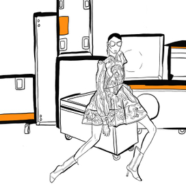 Девушка на бекстейдже