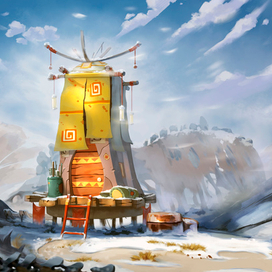 House among the mountains