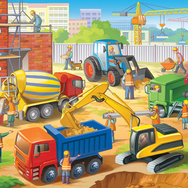 Стройка. для пазлов. "Русский стиль"