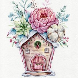 Цветочный эльфийский домик