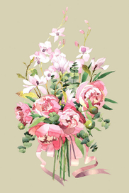 Букет пионов