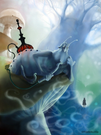 Синяя гусеница