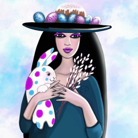 Девушка с кроликом