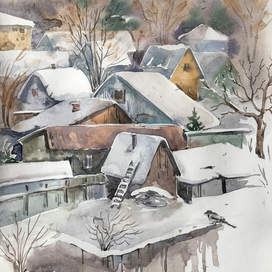 Зимние дачные домики 