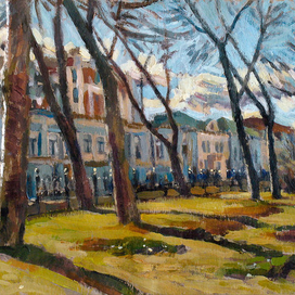 Весна пришла. Петровский бульвар в Москве