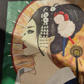 Роспись по ткани по книге «Мемуары гейши»