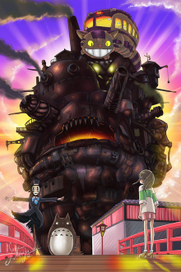 Фан-арт персонажи студии Ghibli