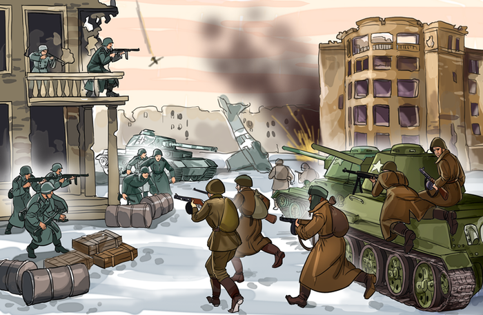 Разгром немецкой армии под Сталинградом