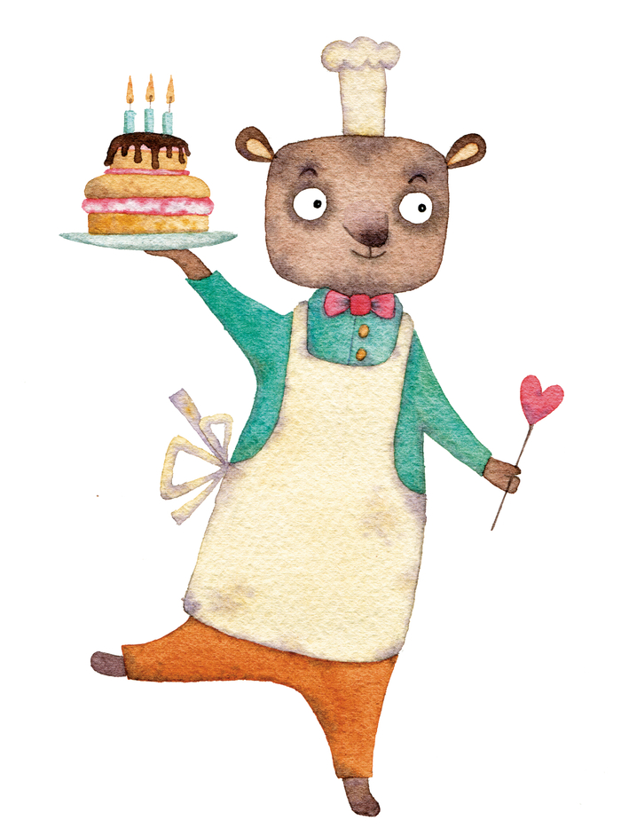 медвежонок повар