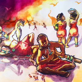 Иллюстрации к африканским сказкам