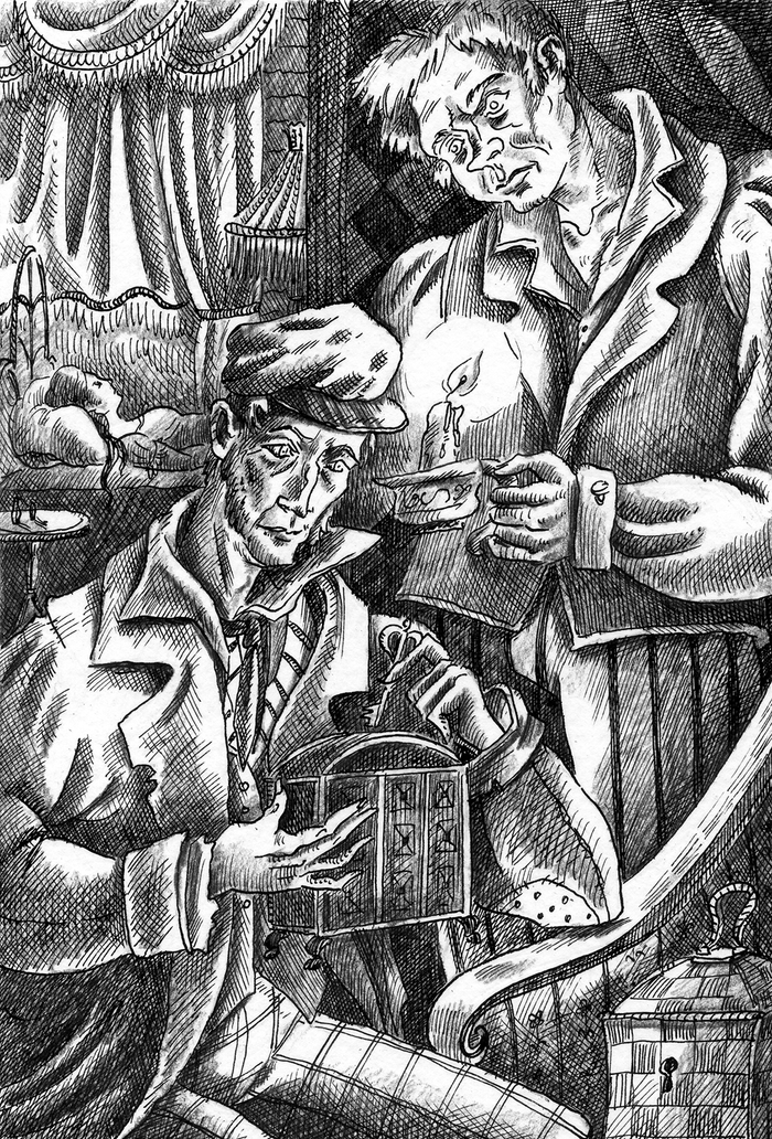 Иллюстрации к роману Л.А.Черного «В столичном тумане», издатель ИП Мамонов В.В.