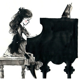 Девочка за роялем