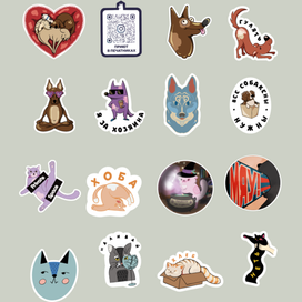 Стикерпак для Печатники Петс