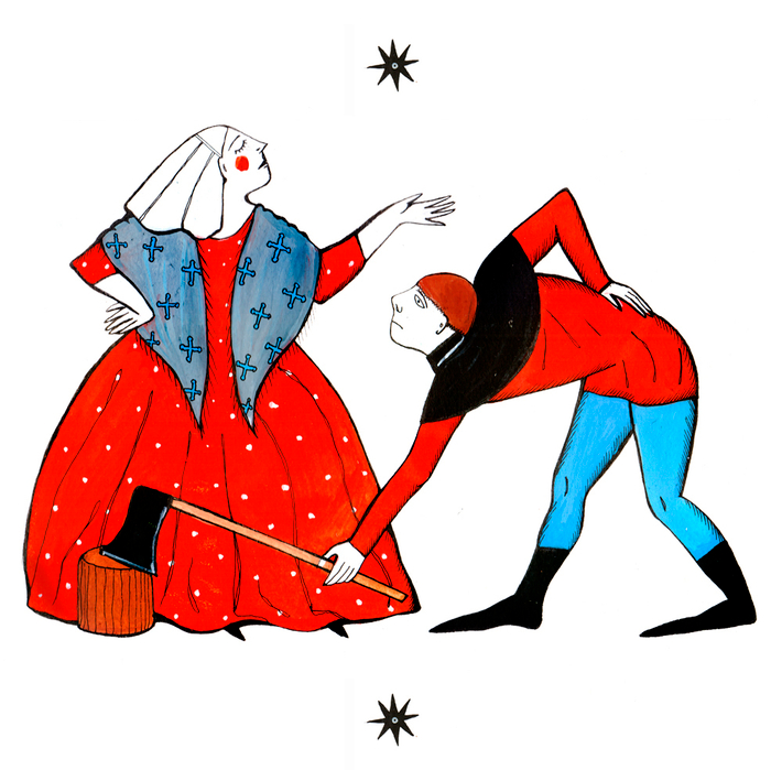 марта и ганс. иллюстрация 