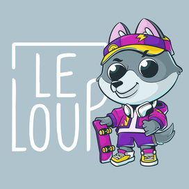 Персонаж для бренда "Le loup"