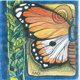 Триптих 2 " Из жизни бабочек"