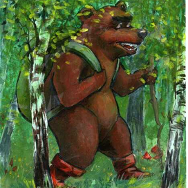 Мишка в лесу