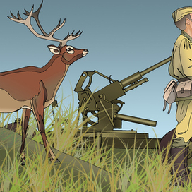 Лесной боец ПВО