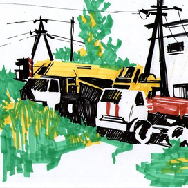 Среди зелени