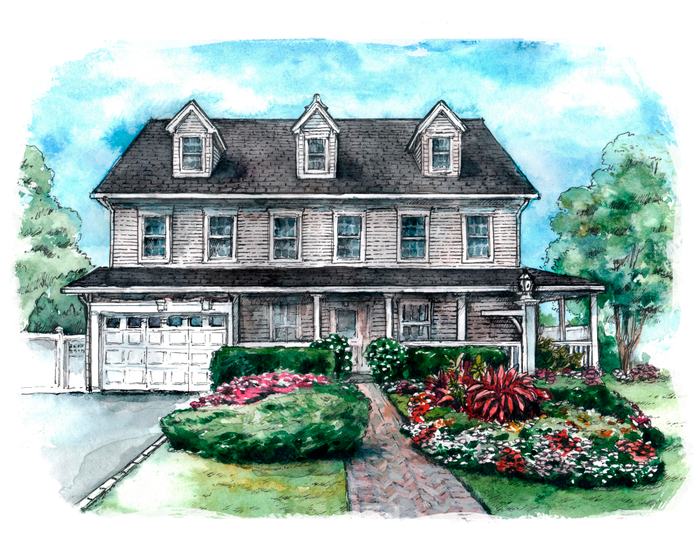 Архитектурная иллюстрация. 