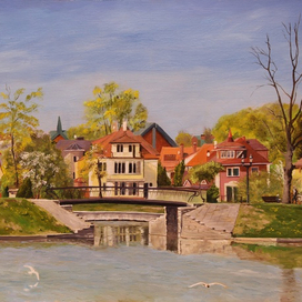 весна в Амалиенау (Калининград)