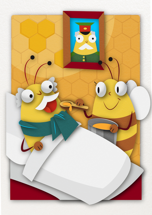 Для детской сказки (векторный закос под аппликацию)