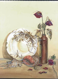 Натюрморт с сухими цветами