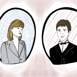 Портретная иллюстрация из фильма «Лицо со шрамом»