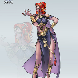 Alkitea. Concept art for shedu comics