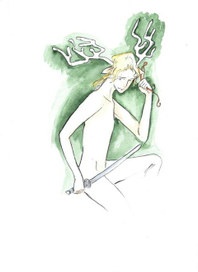 он поймал ленту