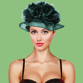 Красивая девушка. Шляпка