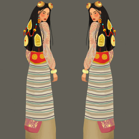 Тибетская девушка