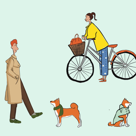 Иллюстрации для кофейни YU