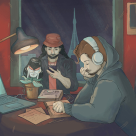 Обложка альбома в стиле lo-fi