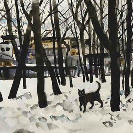 Барсик в январе...