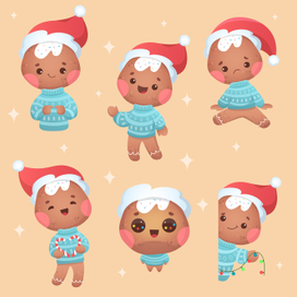 Новогодний стикерпак