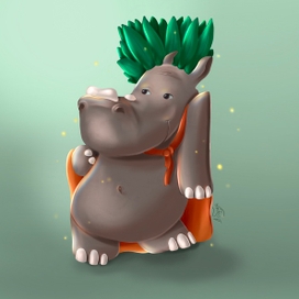 Персонаж носорог