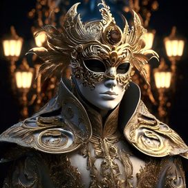 Иллюстрация маски для маскарада