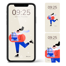 Обои на телефон Holidays (набор)