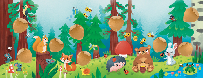 Иллюстрация для книги с кнопками