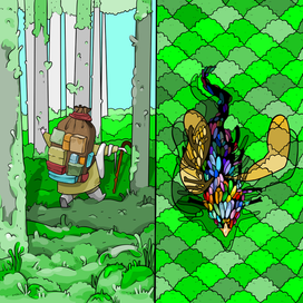 Отшельник и птица