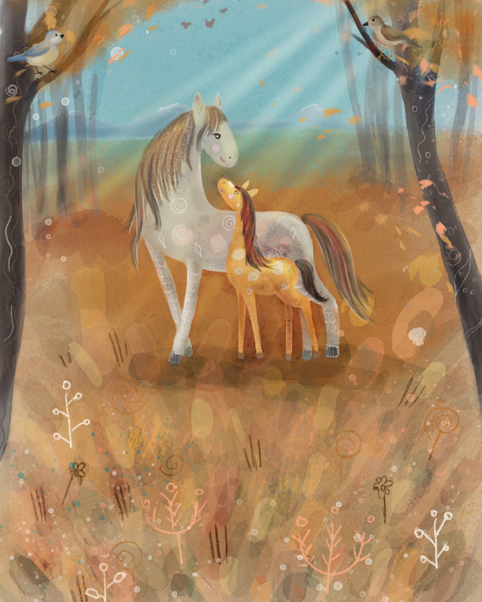 Иллюстрация для детской книги сказок