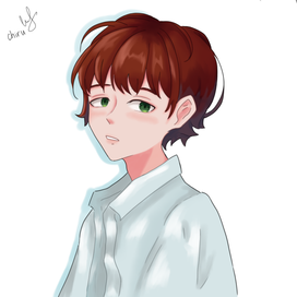 Портрет рыжеволосого парня