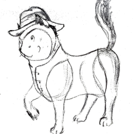 Кот-ковбой.