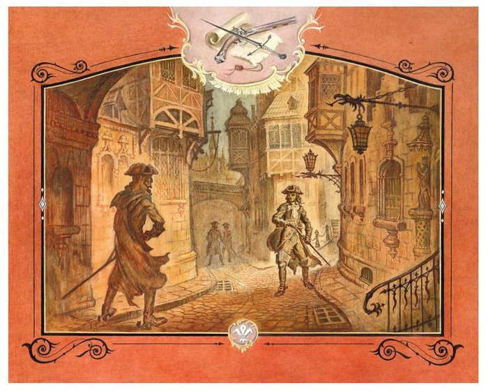 1 форзац к книге  ДОЧЬ  РЕГЕНТА - А.Дюма