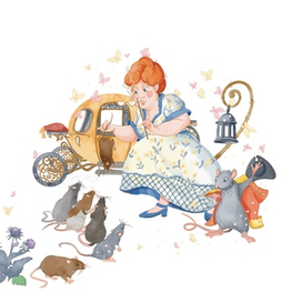 Разворотная иллюстрация к Золушке