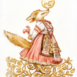 KOLOBOK children's fairy tale. my illustration.