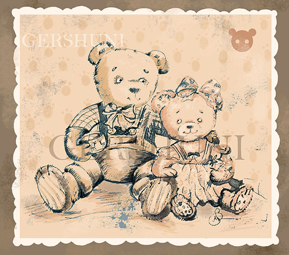 как будто на старинной  фотографии..)